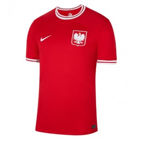 Lacne Muži Futbalové dres Poľsko MS 2022 Krátky Rukáv - Preč